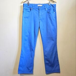 Tory Burch Periwinkle Blue Lilac Stretch Boot Cut Jeans Size 31